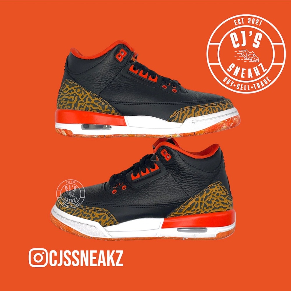 Authentic Air Jordan Retro 3 ‘Kumquat’ Size 5 Grade School Deadstock!